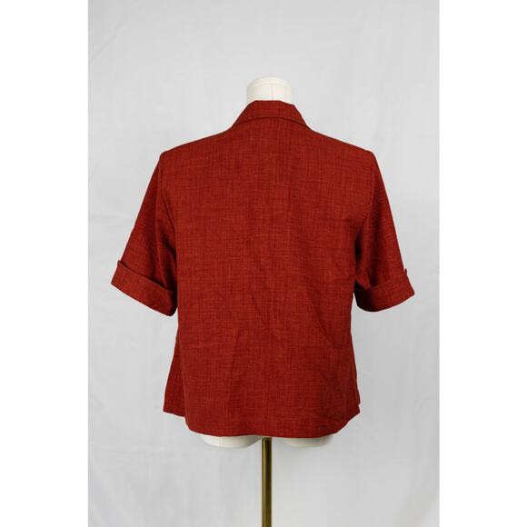 KS Collection Size 12 Jacket and Tank Top Tailored Coordinating Set Rustic Red - Picture 3 of 10